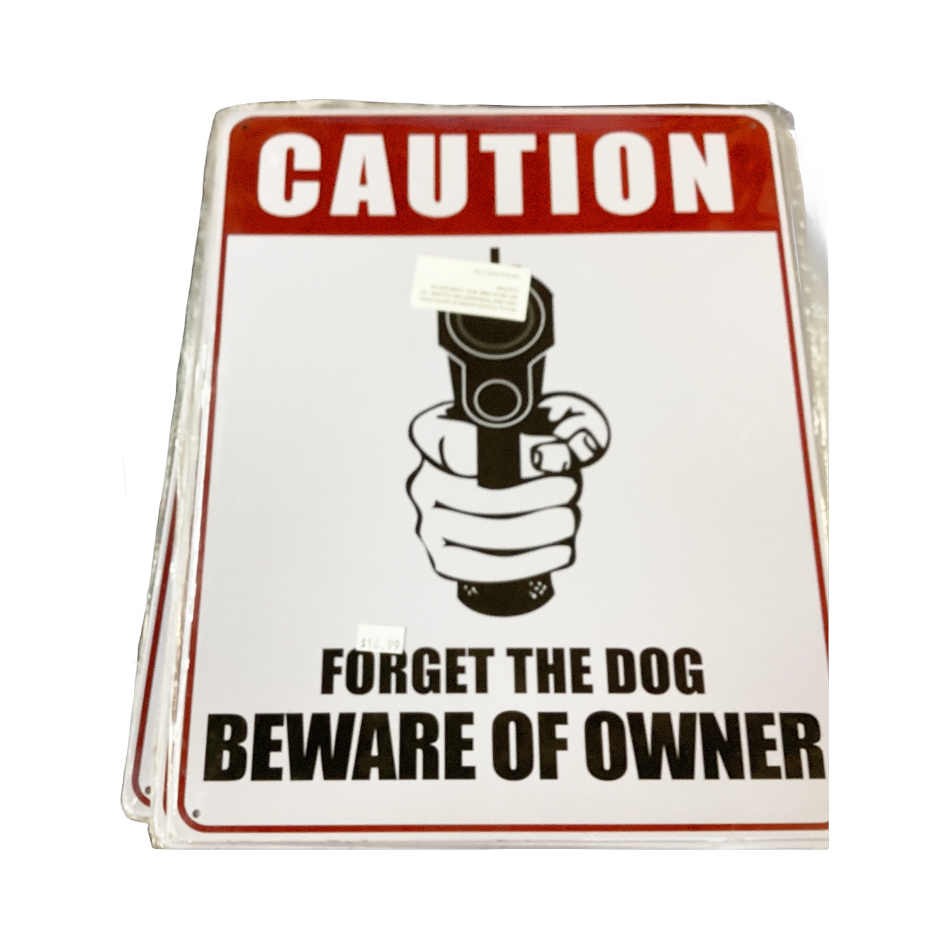 Caution Metal Sign