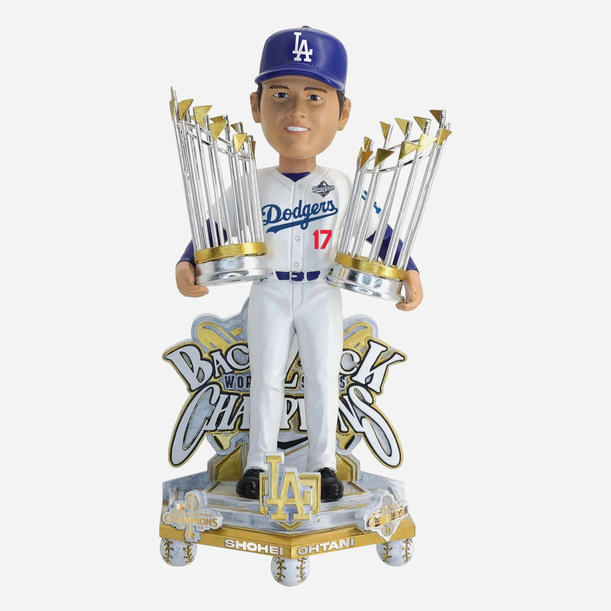 Los Angeles Dodgers Shohei Ohtani 2024-25 Back to Back World Series Champions Bobblehead