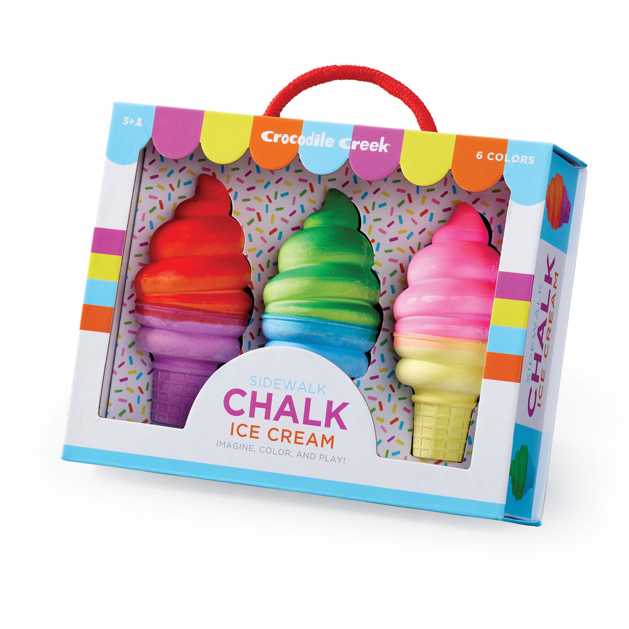 Crocodile Creek Ice Cream Chalk Kids Outdoor Drawing Chalk