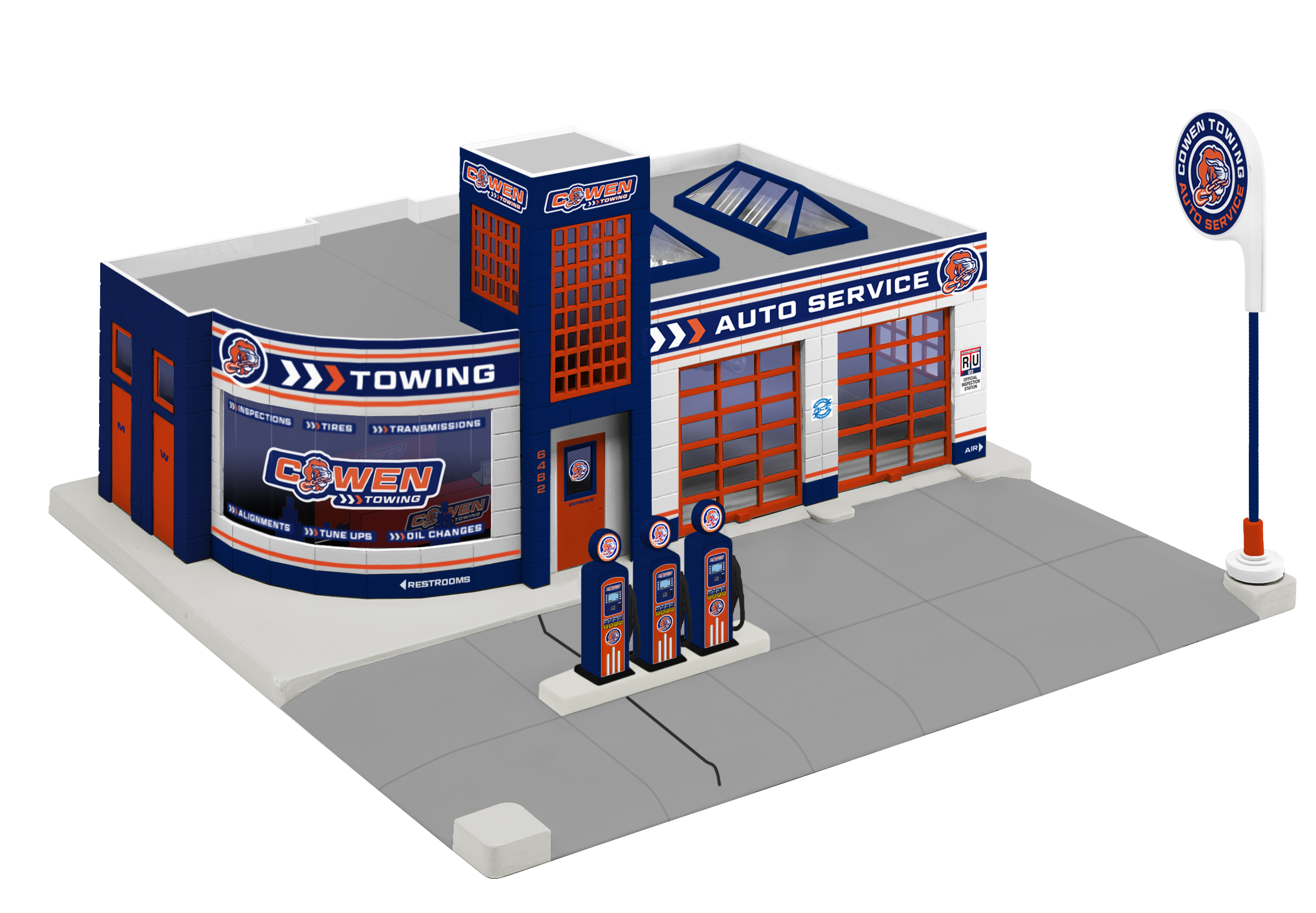 Lionel Cowens Towing Garage 2129240 O Scale