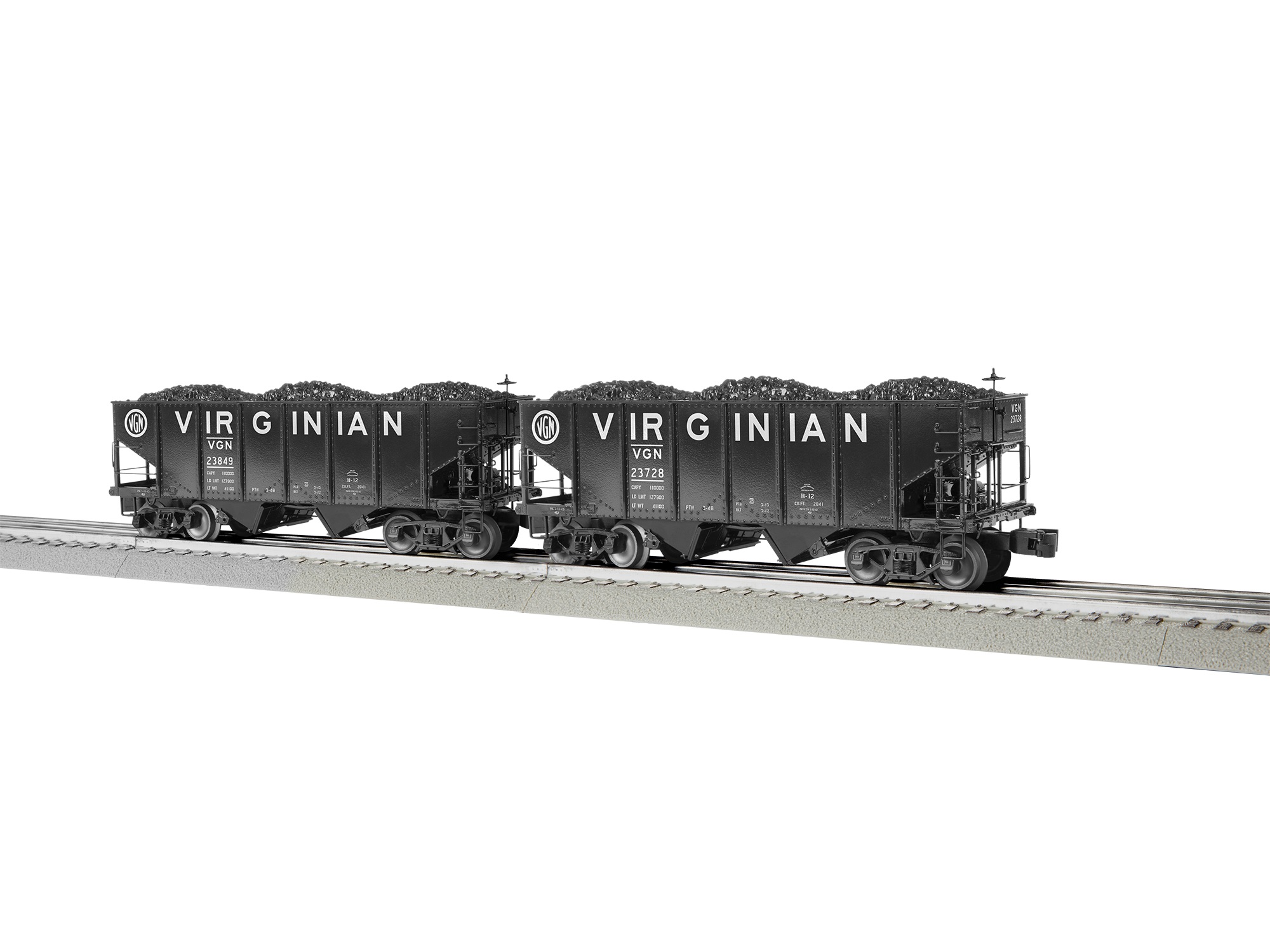Virginian 2 Bay Hopper 2 Pack 2226960 O Scale