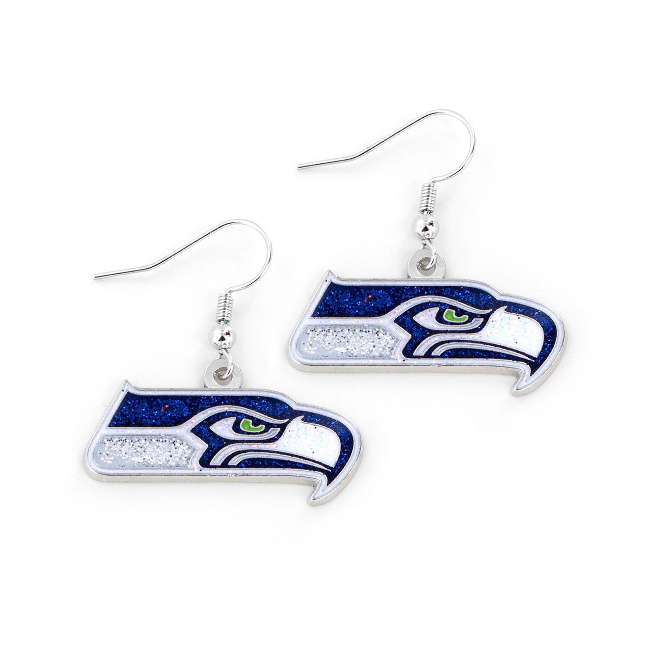 Seattle Seahawks Glitter Dazzle Earrings