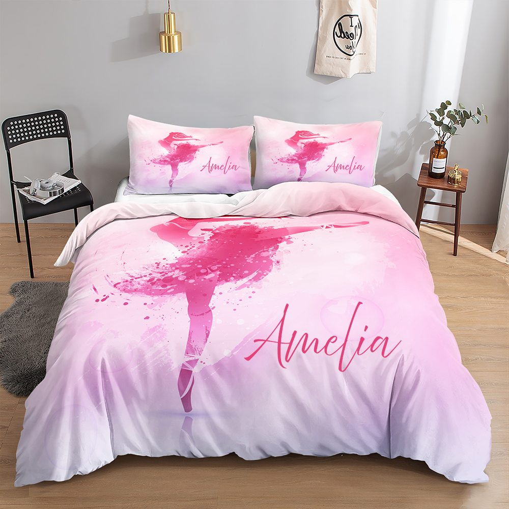 Ballerina Girl Personalised Quilt Cover Set