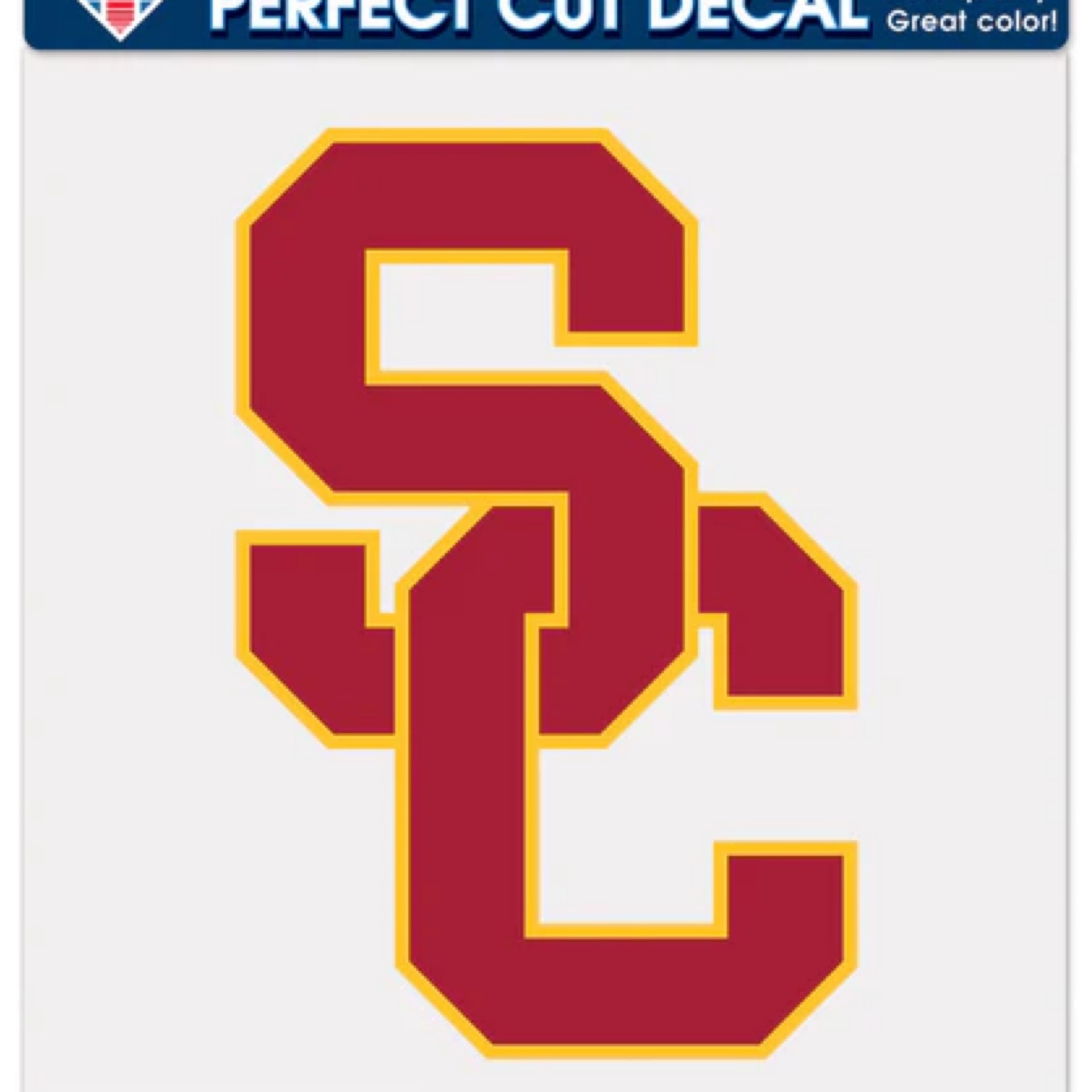 USC Trojans Perfect Cut Decal 8x8"
