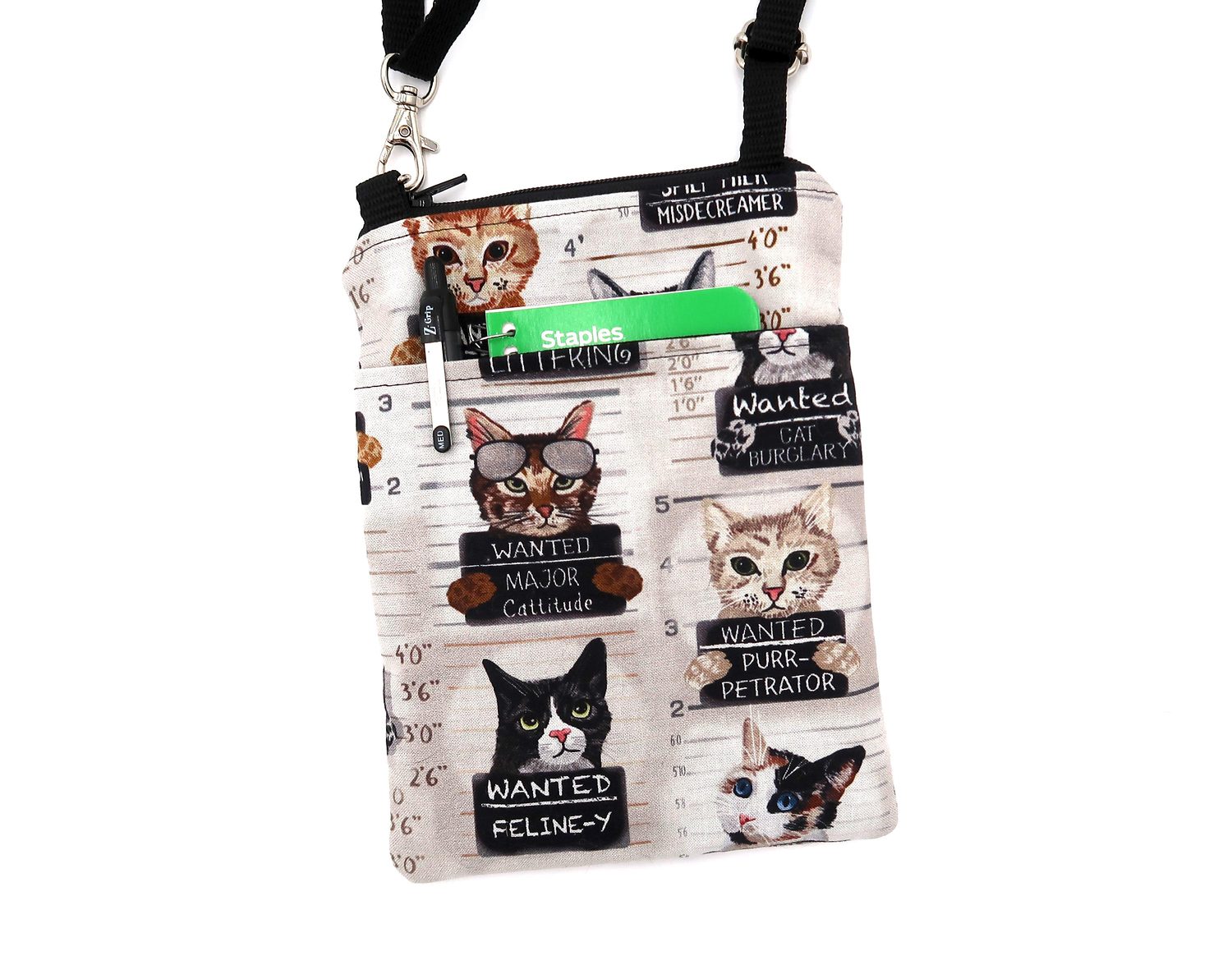 Small Crossbody Bag – Cat Mugshots, photo 2 of 5