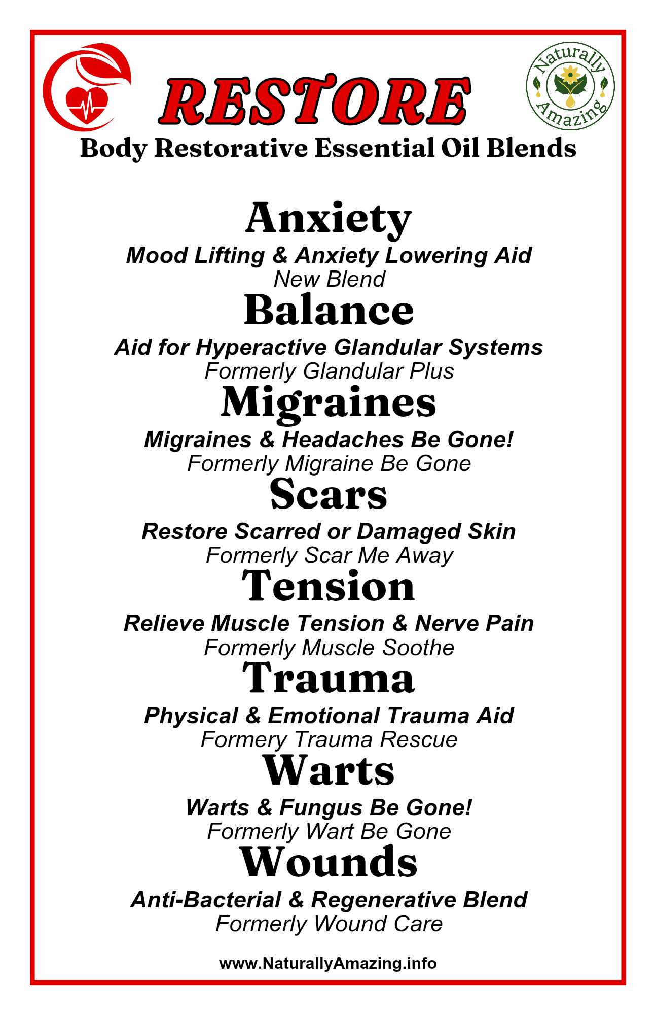 Restore Balance Essential Oil blend