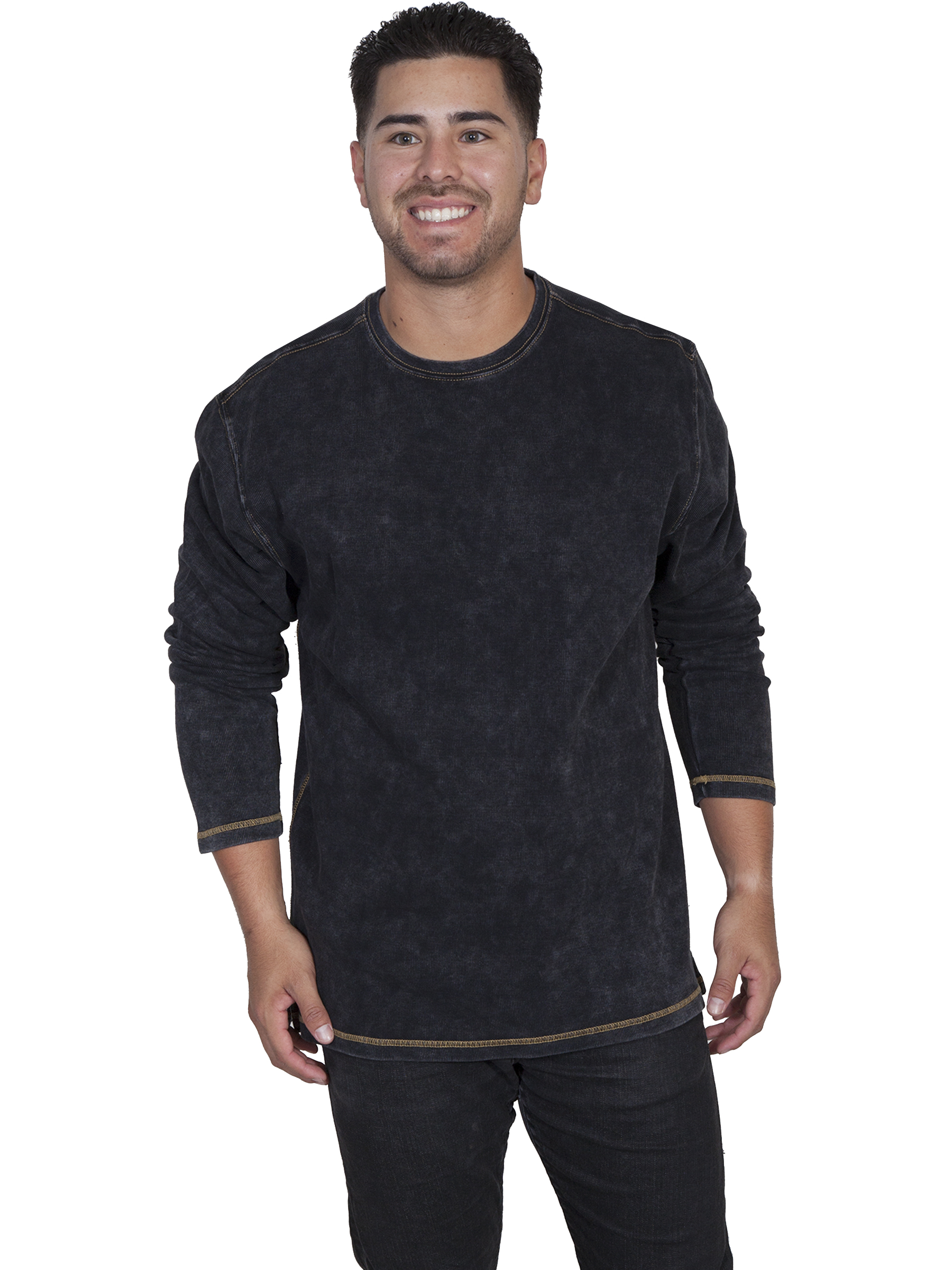 Beefy Cotton Ribbed Knit Shirt