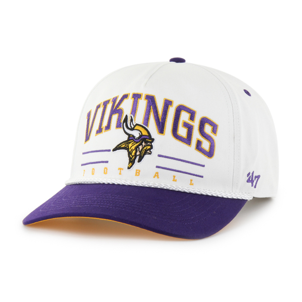 Minnesota Vikings White Roscoe 47 Brand Snapback Hat