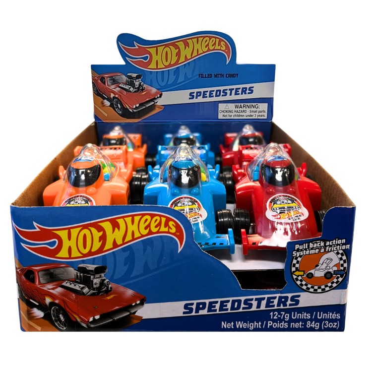 Hot Wheels Speedster Race Car Candy Toys 0.42 oz 12 ct