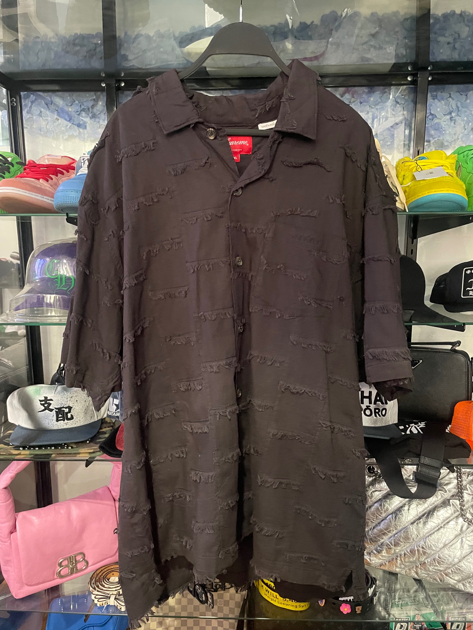 Supreme patchwork short-sleeve shirt size XL (used)
