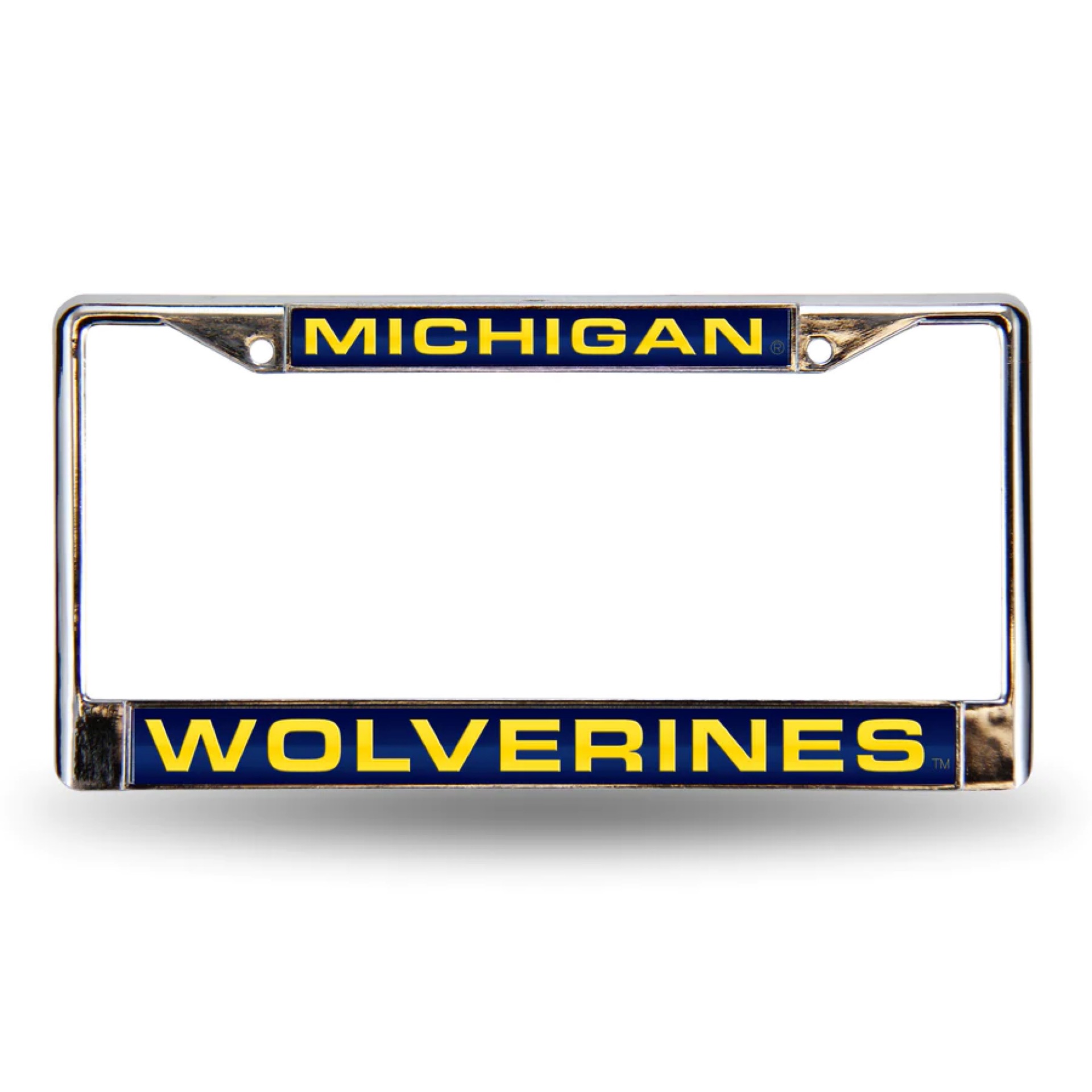 Michigan Wolverines Laser Chrome License Plate Frame