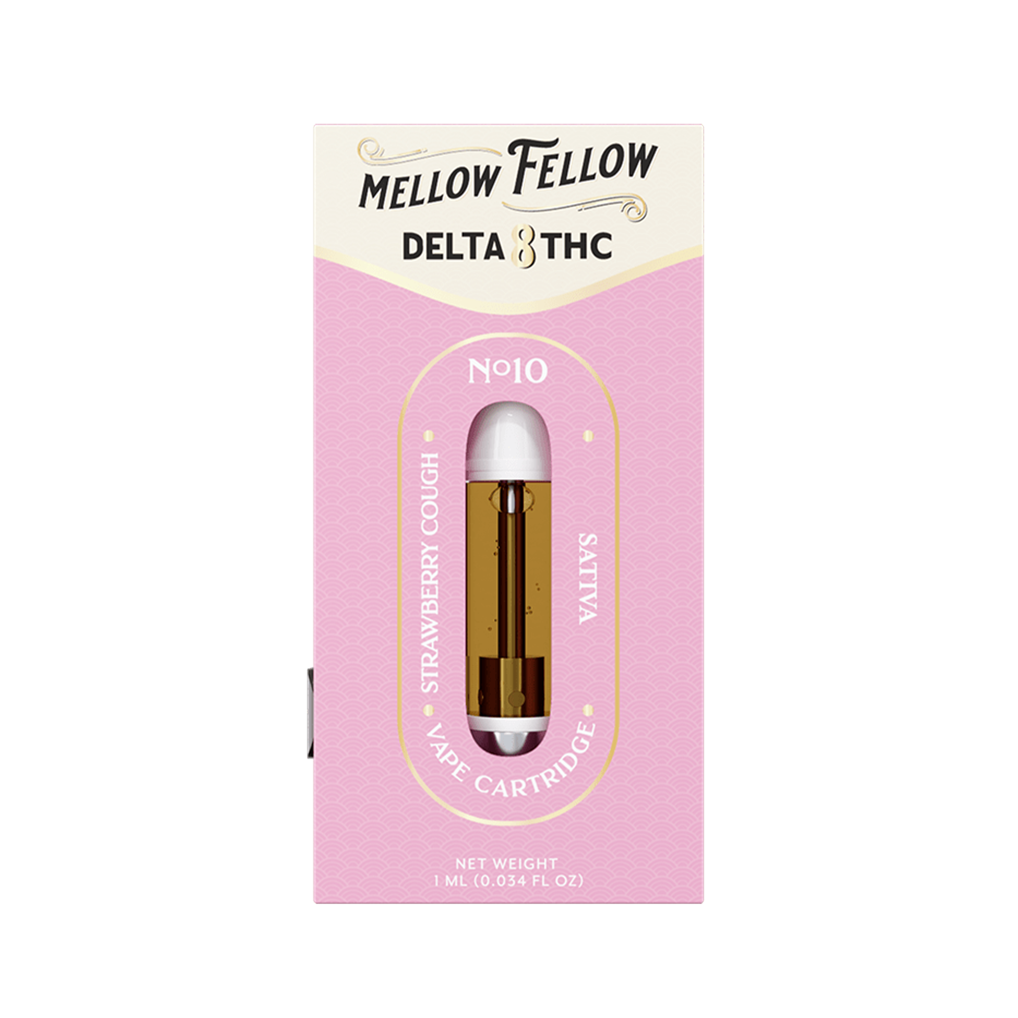 Mellow Fellow Strawberry Cough Delta 8 HHC 1ml
