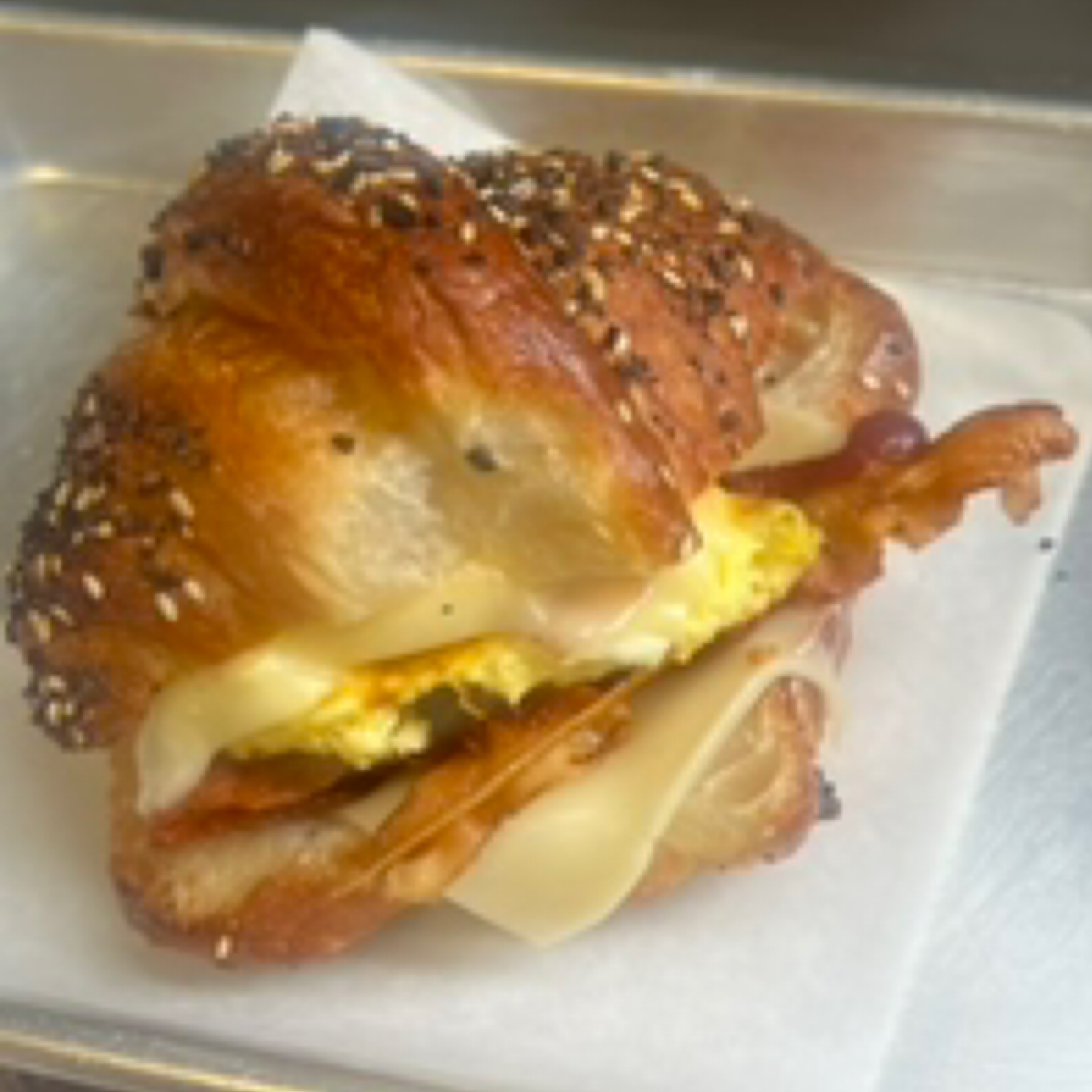 Everything Croissant Breakfast Sandwich