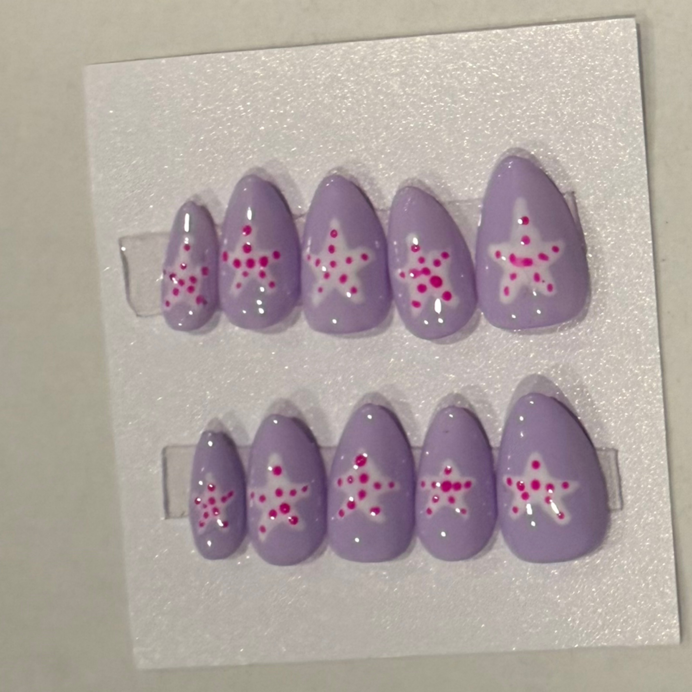 Stars aligning hand-painted nail set