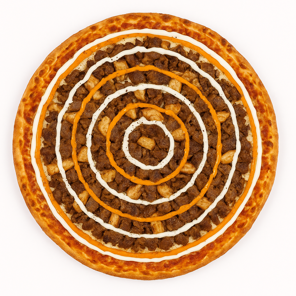 Mix Shawarma Pizza (Chicken and Beef)