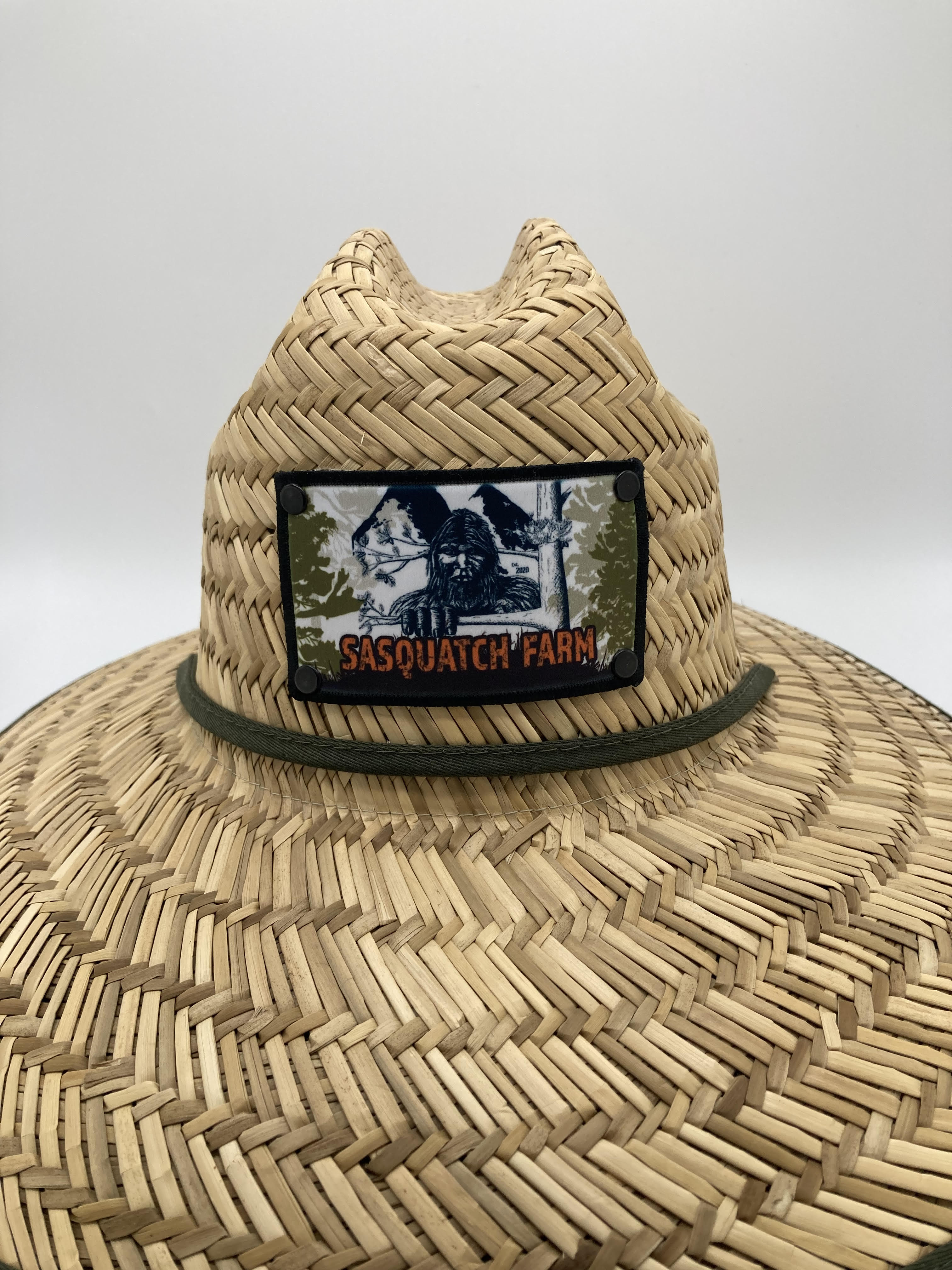 SF Logo Straw Hat, Sasquatch Farm apparel