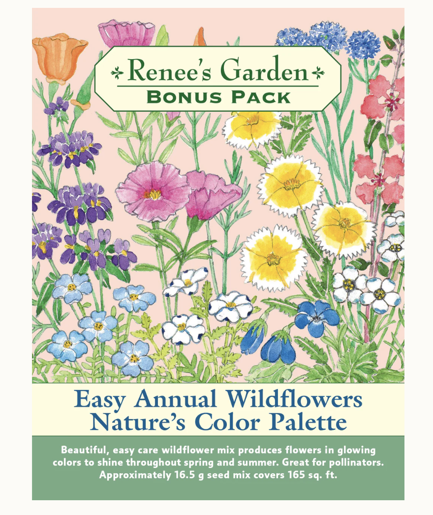 Renee's Garden | Easy Annual Wildflowers Nature's Color Palette Bonus Pack