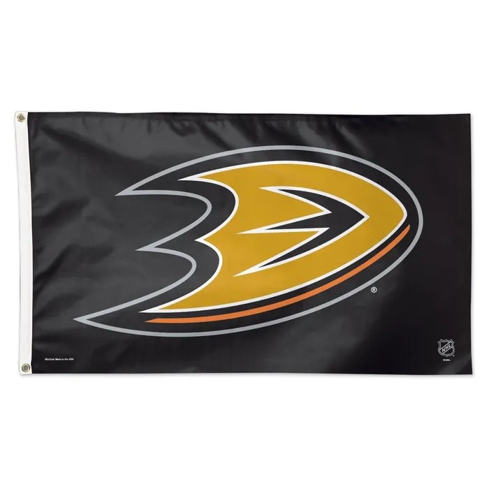 Anaheim Ducks Retro Deluxe Black Flag 3x5'