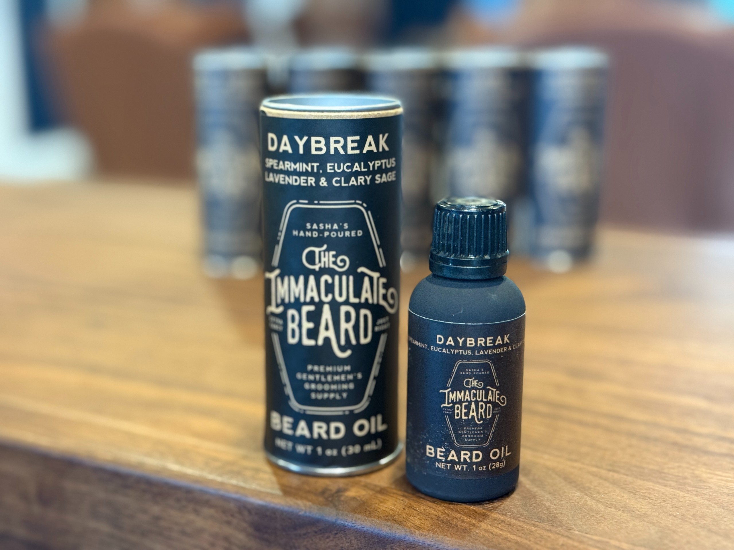 The Immaculate Beard - Beard Oil DAYBREAK Spearmint Eucalyptus 100% Natural