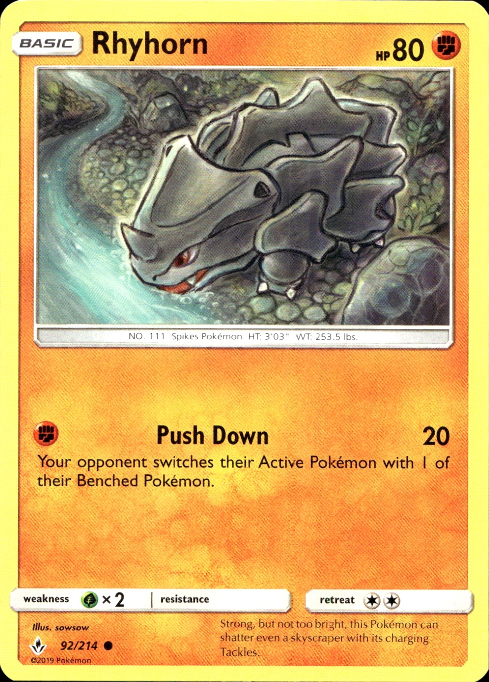 Rhyhorn - SM10 92