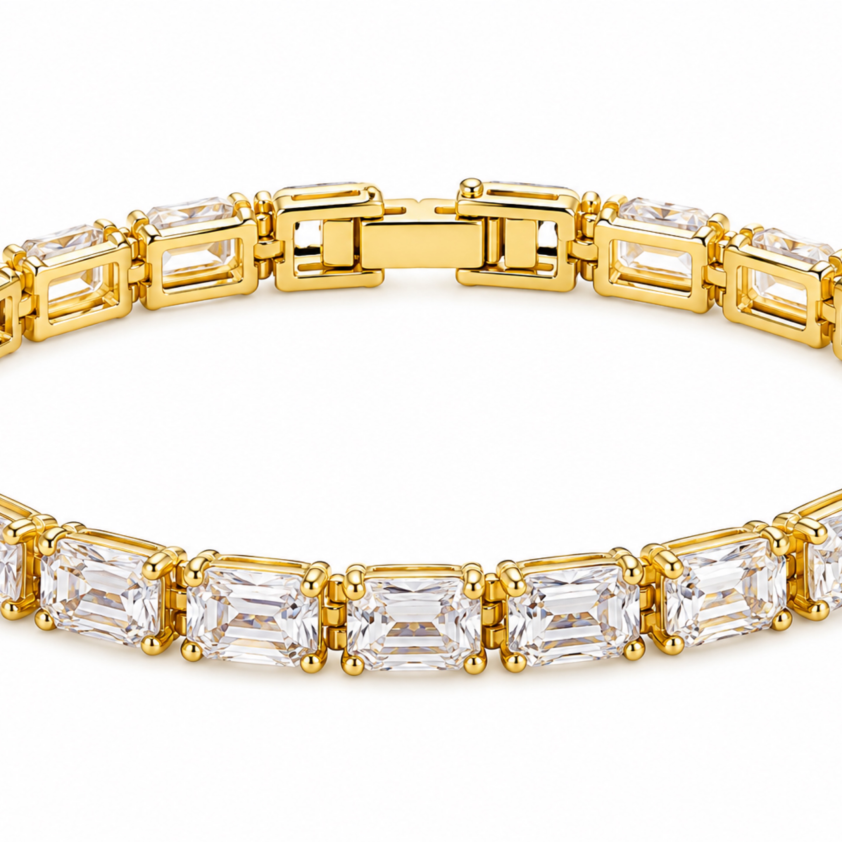 8” Square Tennis Bracelet