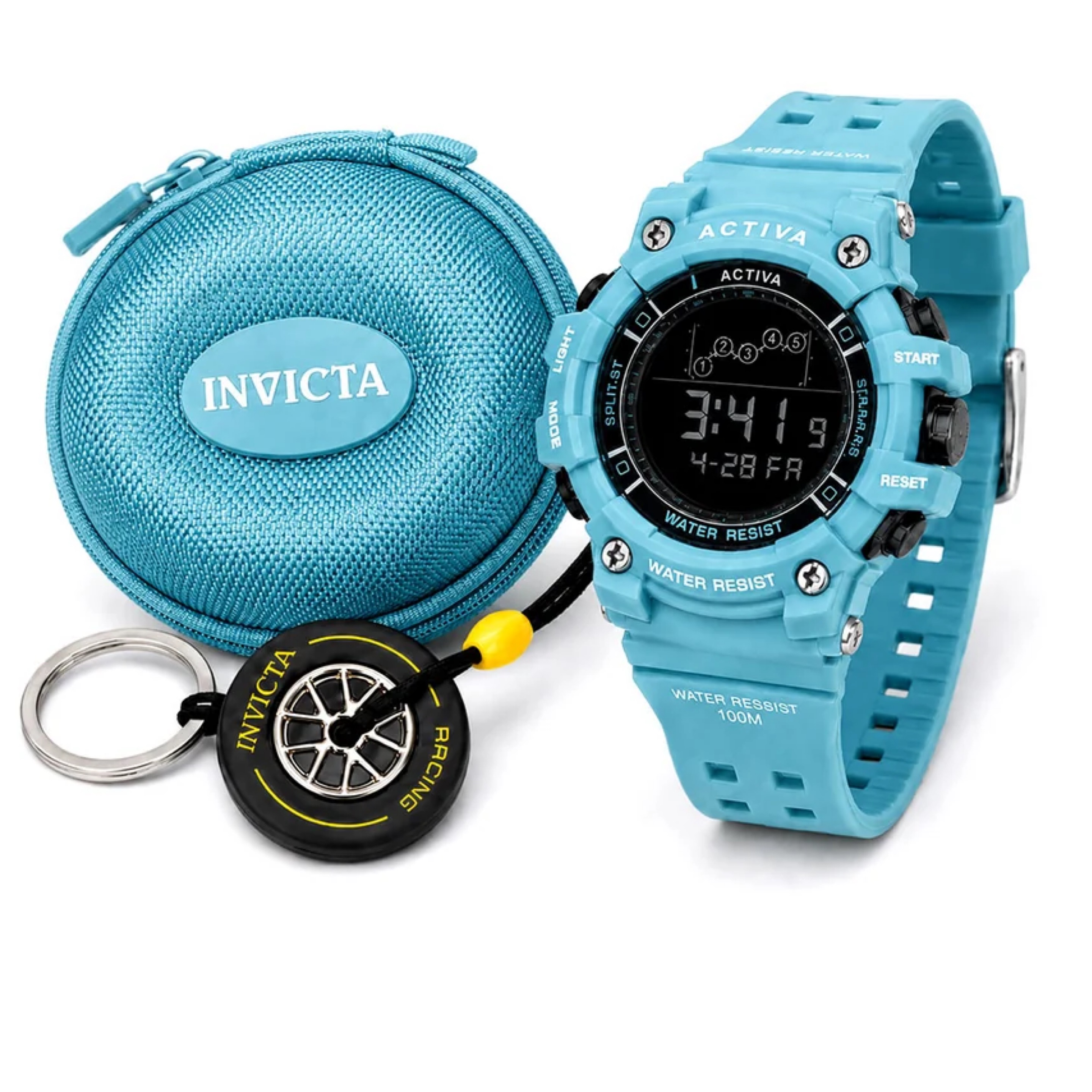 Invicta/ Activa Rally Edition Watch Set - 50mm (Light Blue)
