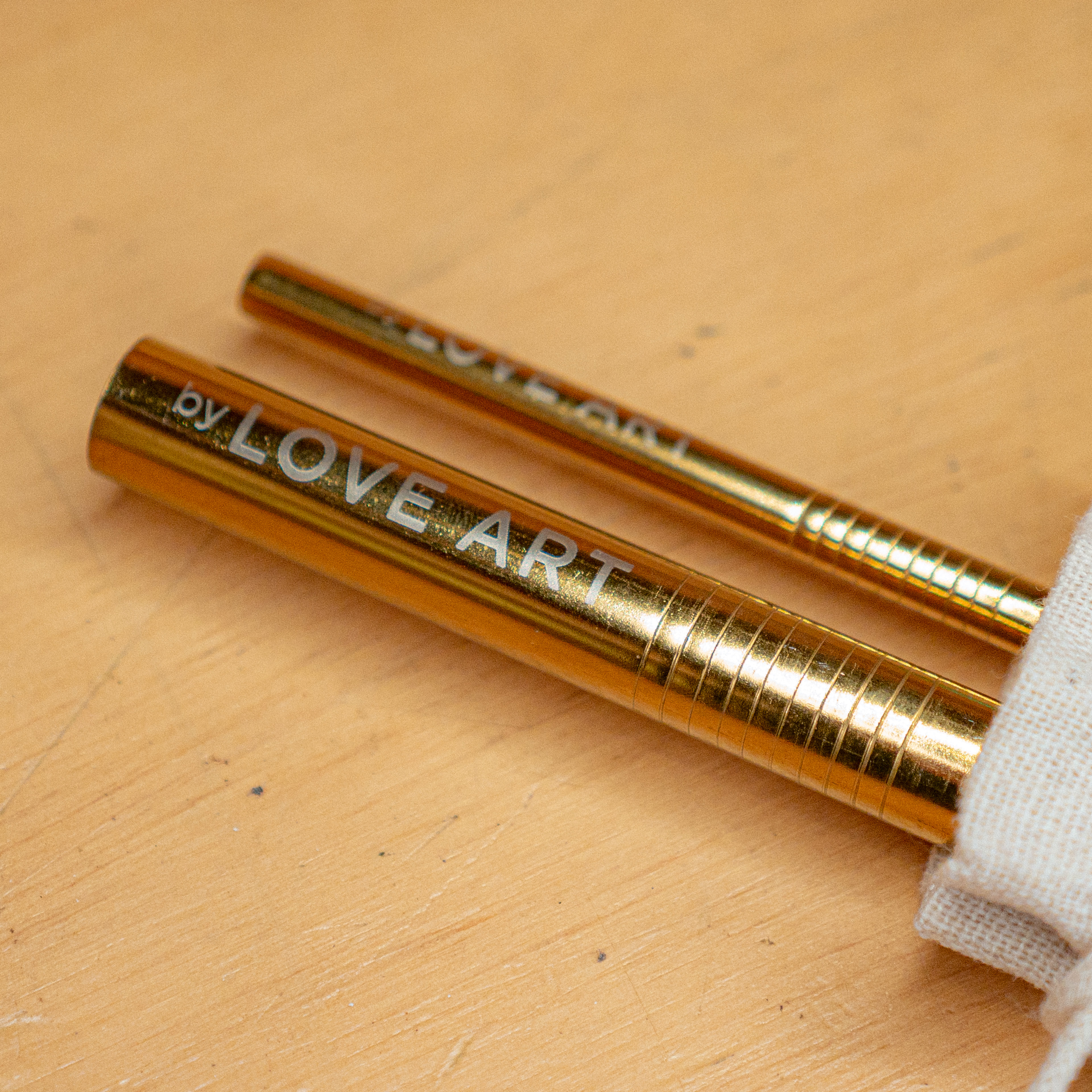 Golden Metal Straw Set