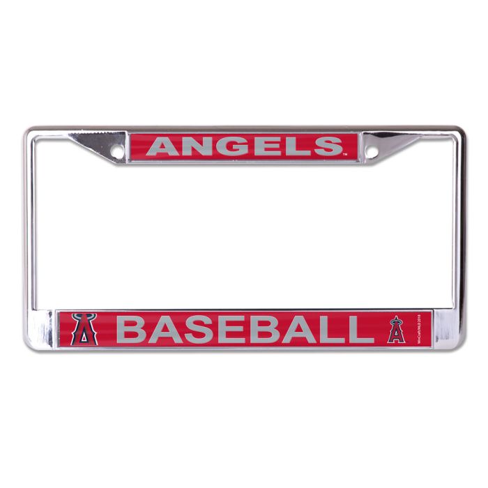 Los Angeles Angels Mega Chrome License Plate Frame with Acrylic Insert