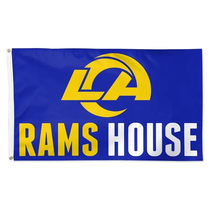 Los Angeles Rams 2026 Rams House Deluxe Royal Blue Flag 3x5'