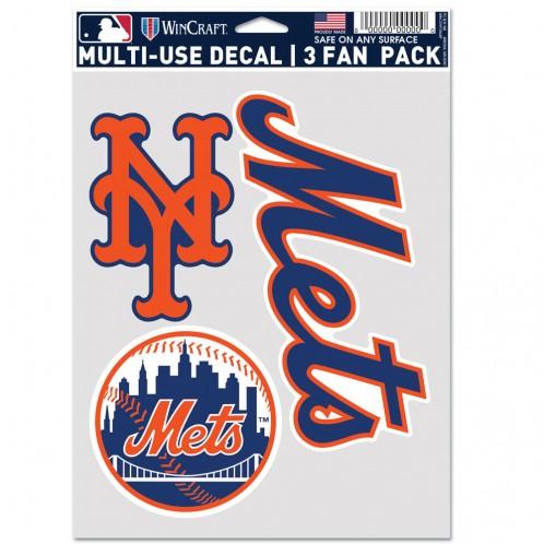 New York Mets Multi Use 3 Pack Fan Decals