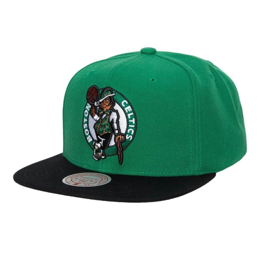 Boston Celtics Two Tone Mitchell and Ness Snapback Alternate Hat