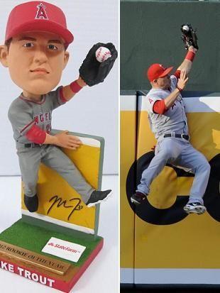 Los Angeles Angels Mike Trout 'The Catch" Bobblehead SGA