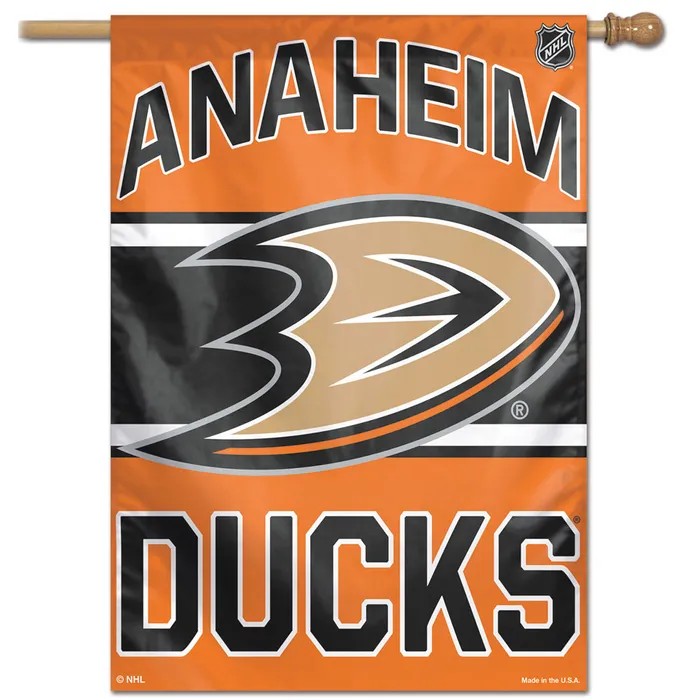 Anaheim Ducks Retro Vertical House Flag 28x40"