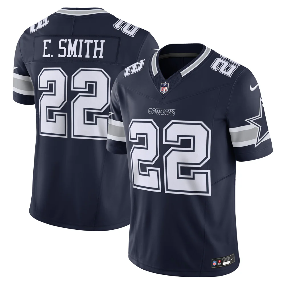 Dallas Cowboys Emmitt Smith #22 Navy Blue Nike Vapor Limited F.U.S.E Jersey