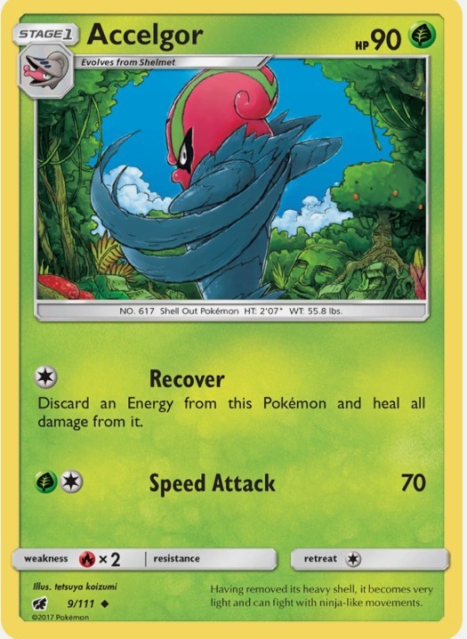 Sun & Moon Crimson Invasion: Accelgor-9/111 of the Set