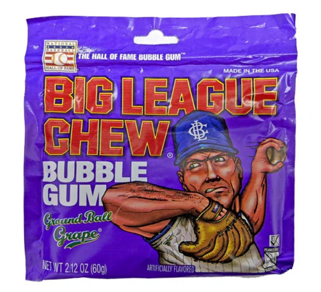 Big League Chew Grape 2.12oz  12ct