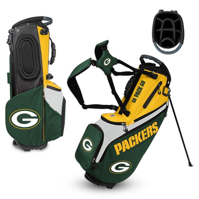Green Bay Packers Hybrid Back Nine Carry Golf Bag — view 1