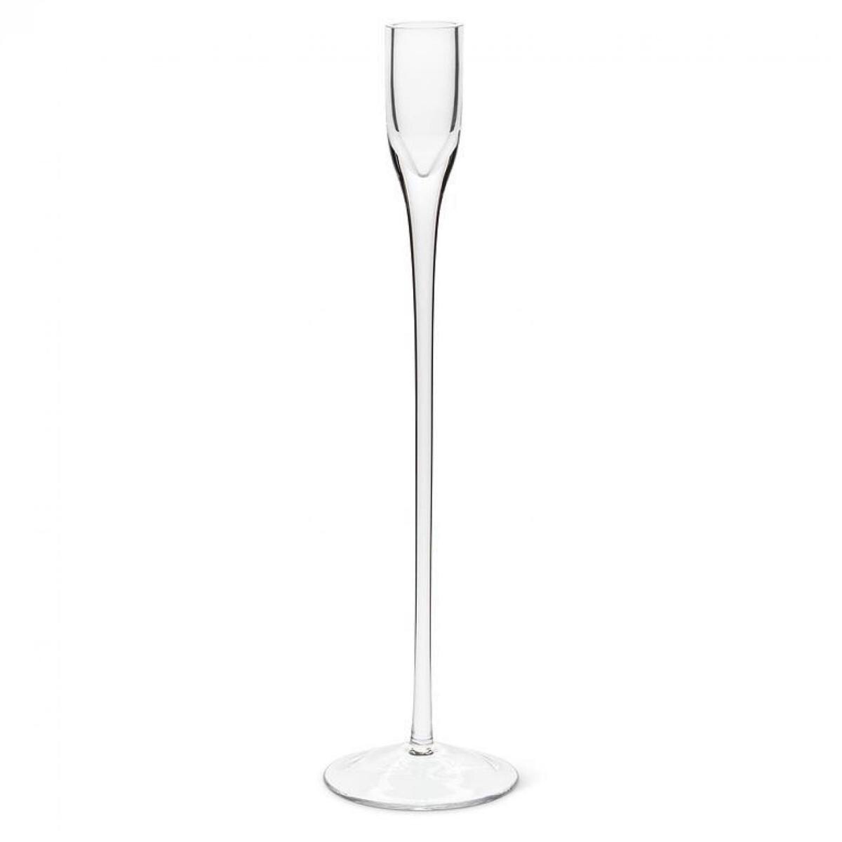 Ab-27-Brilliance-LG-Q01 12 in. Slender Taper Candle Holder - clear