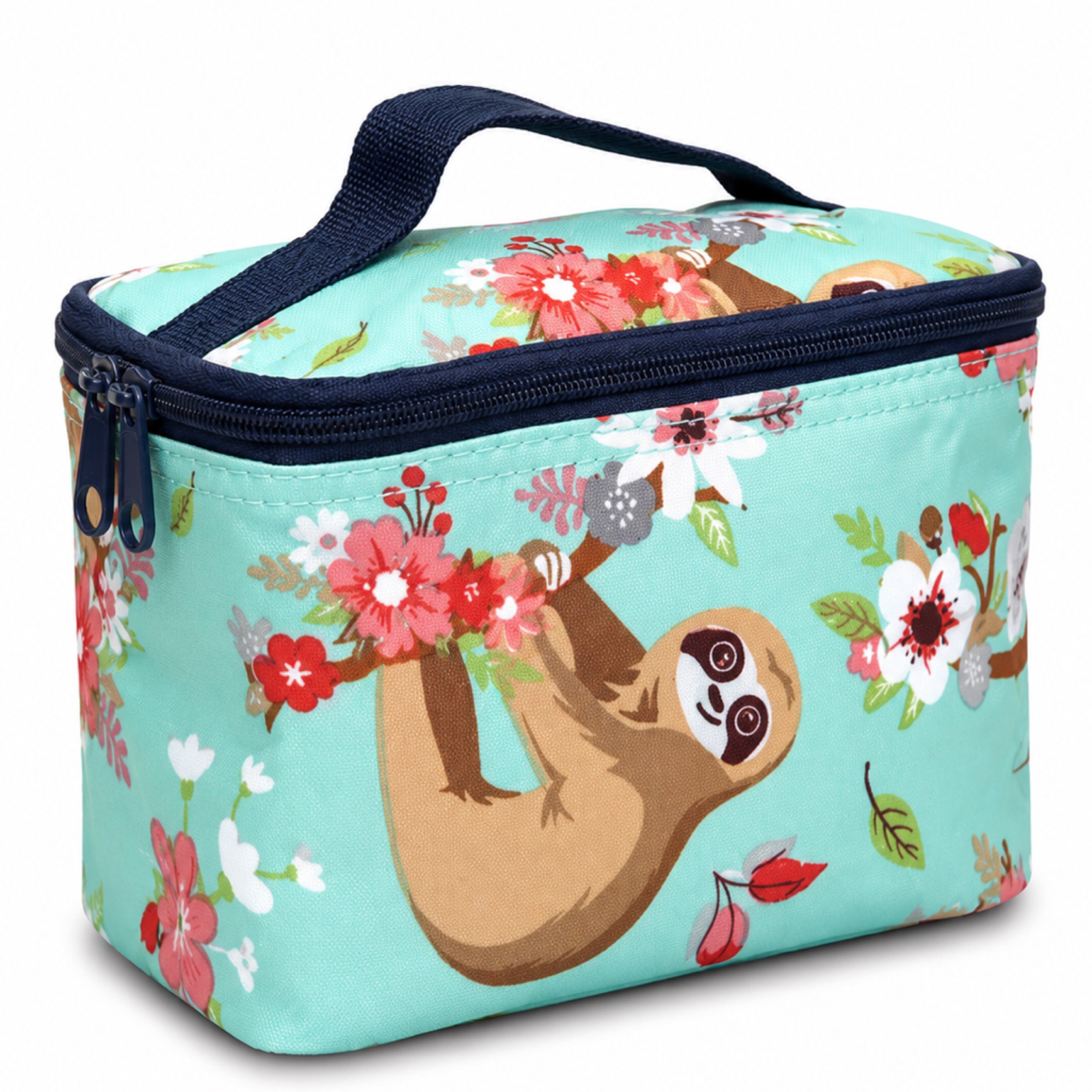 Sloth Floral Kids Lunch Bag