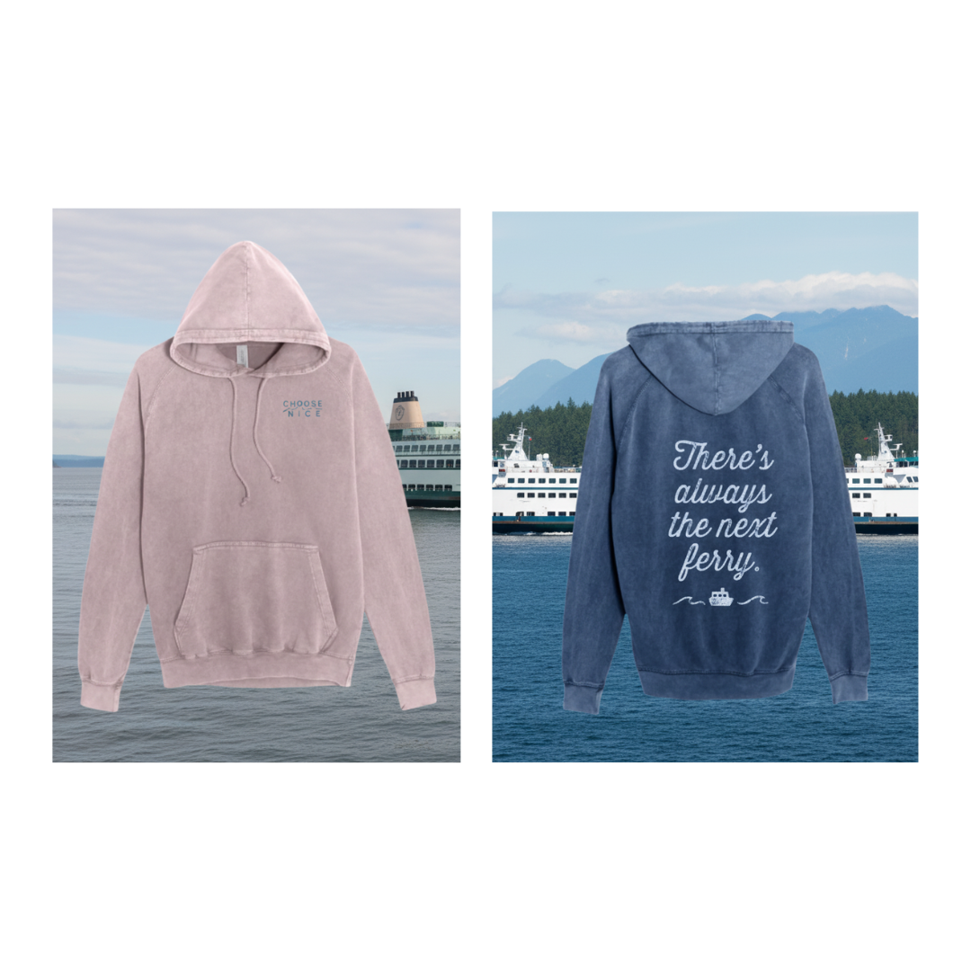 There's Always the Next Ferry Vintage Ragland Hoodie