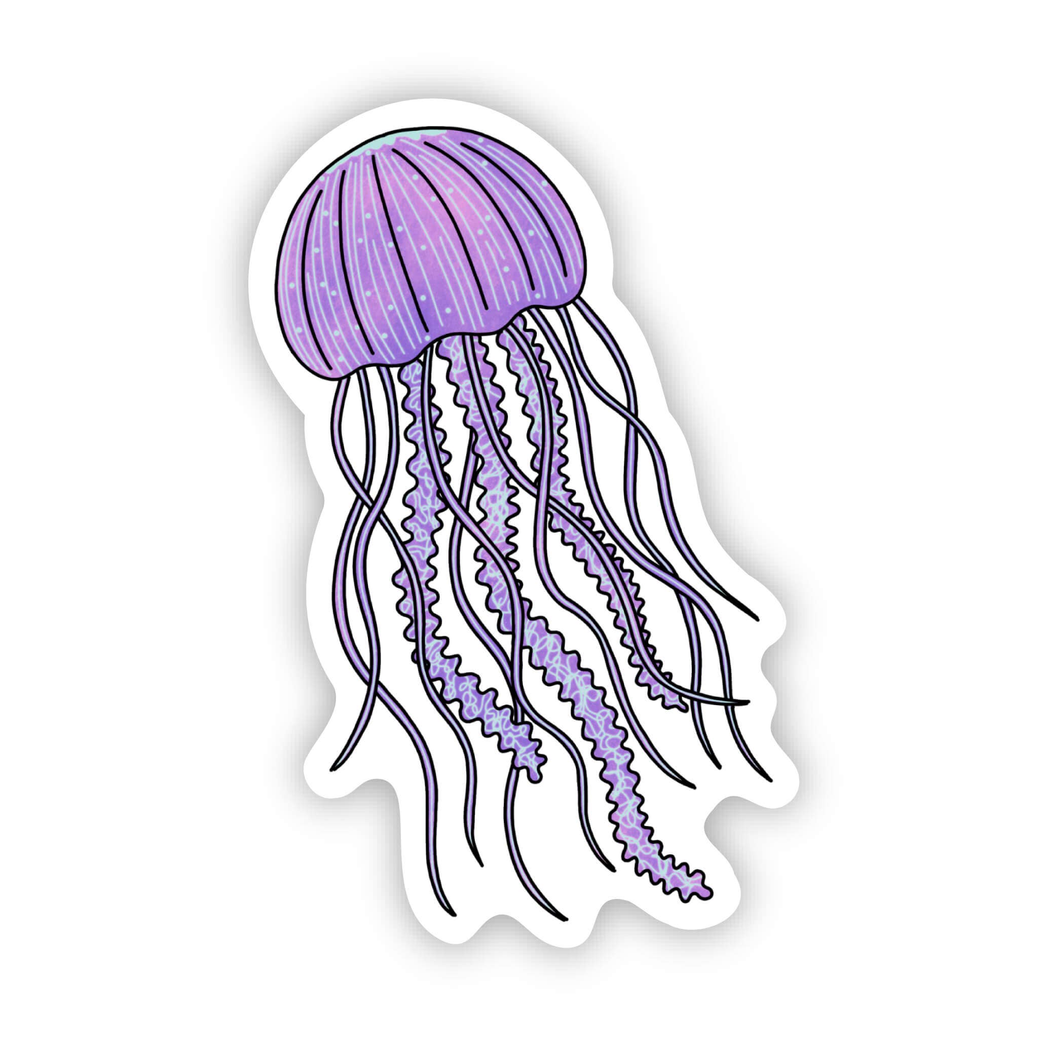 Purple Jellyfish Sticker