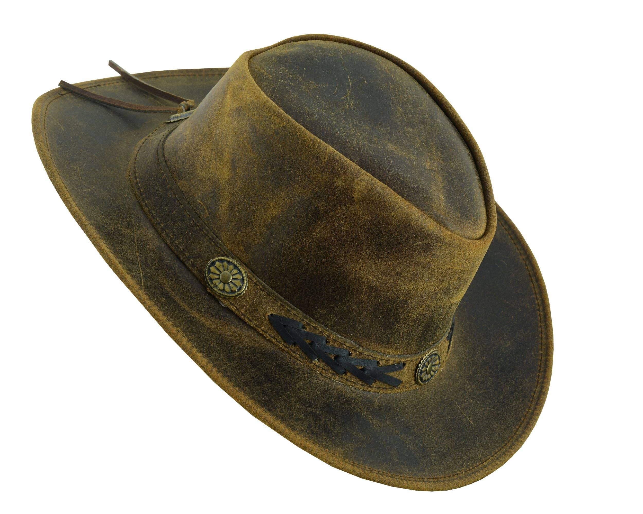 Sahara Leather Hats Western Style for Men and Women shapeabl