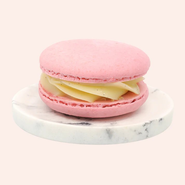Vanilla Raspberry Macaron