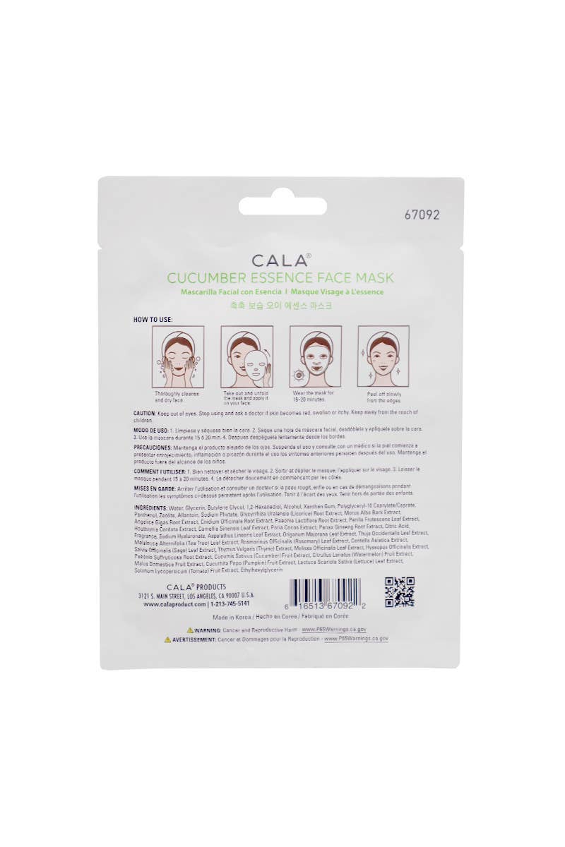Cucumber Hydrating Facial Sheet Mask  6
