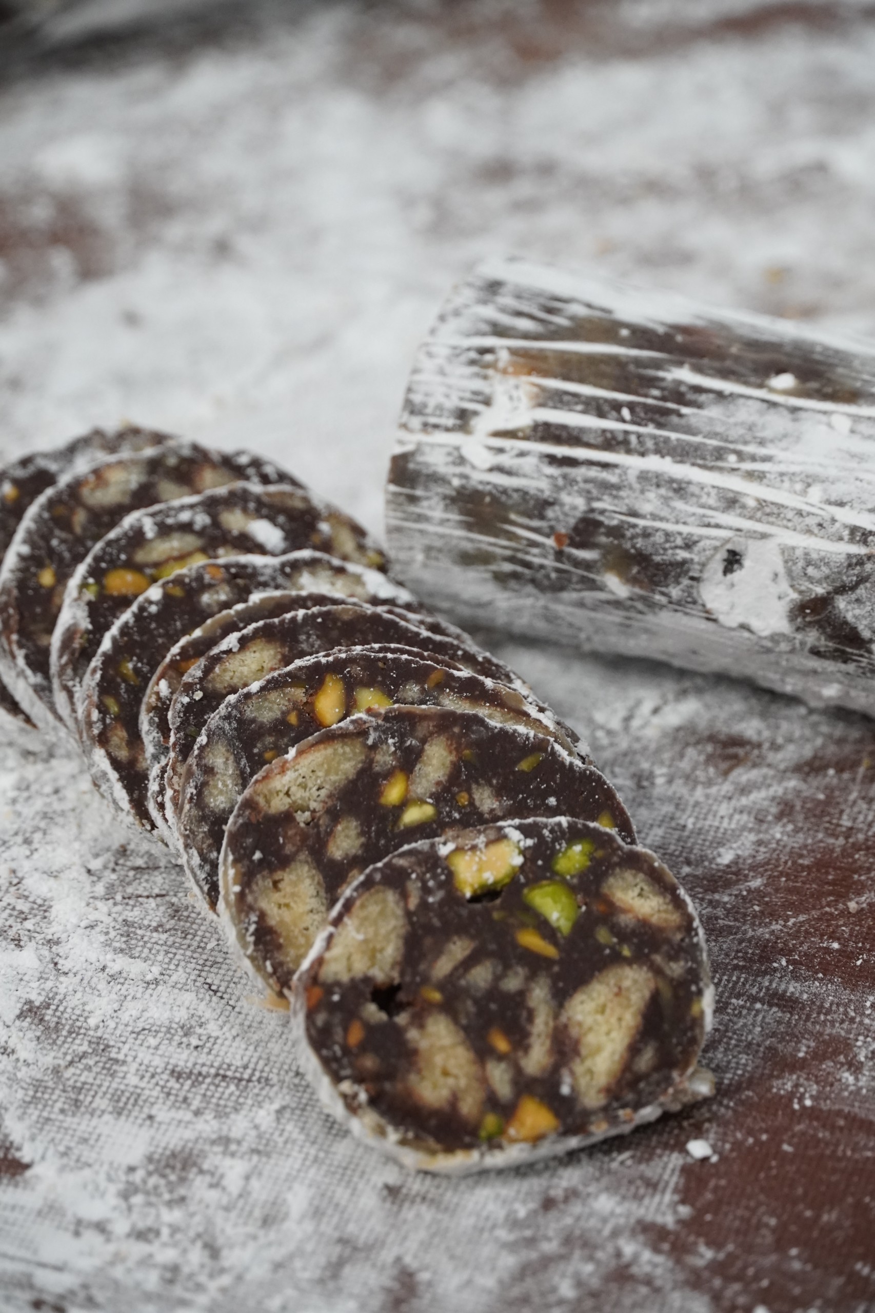 Chocolate Salami at Biada Ravioli Kitchen, Logan UT