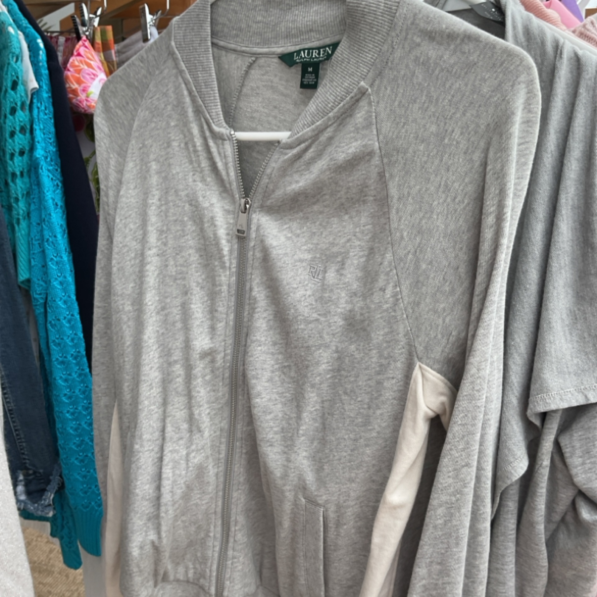 Grey Zip Up Jacket