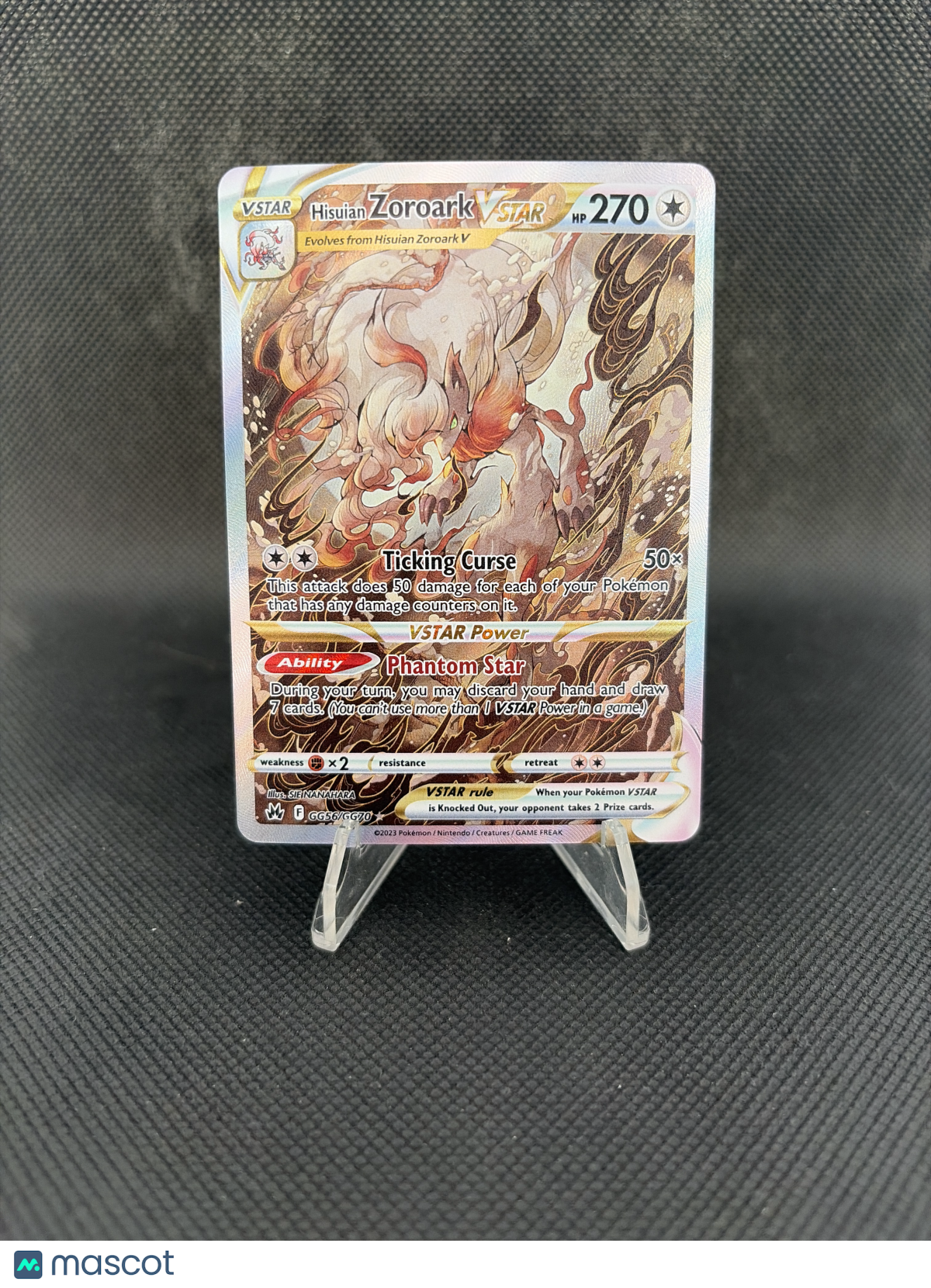 2023 Crown Zenith Hisuian Zoroark VSTAR FA GG56/GG70