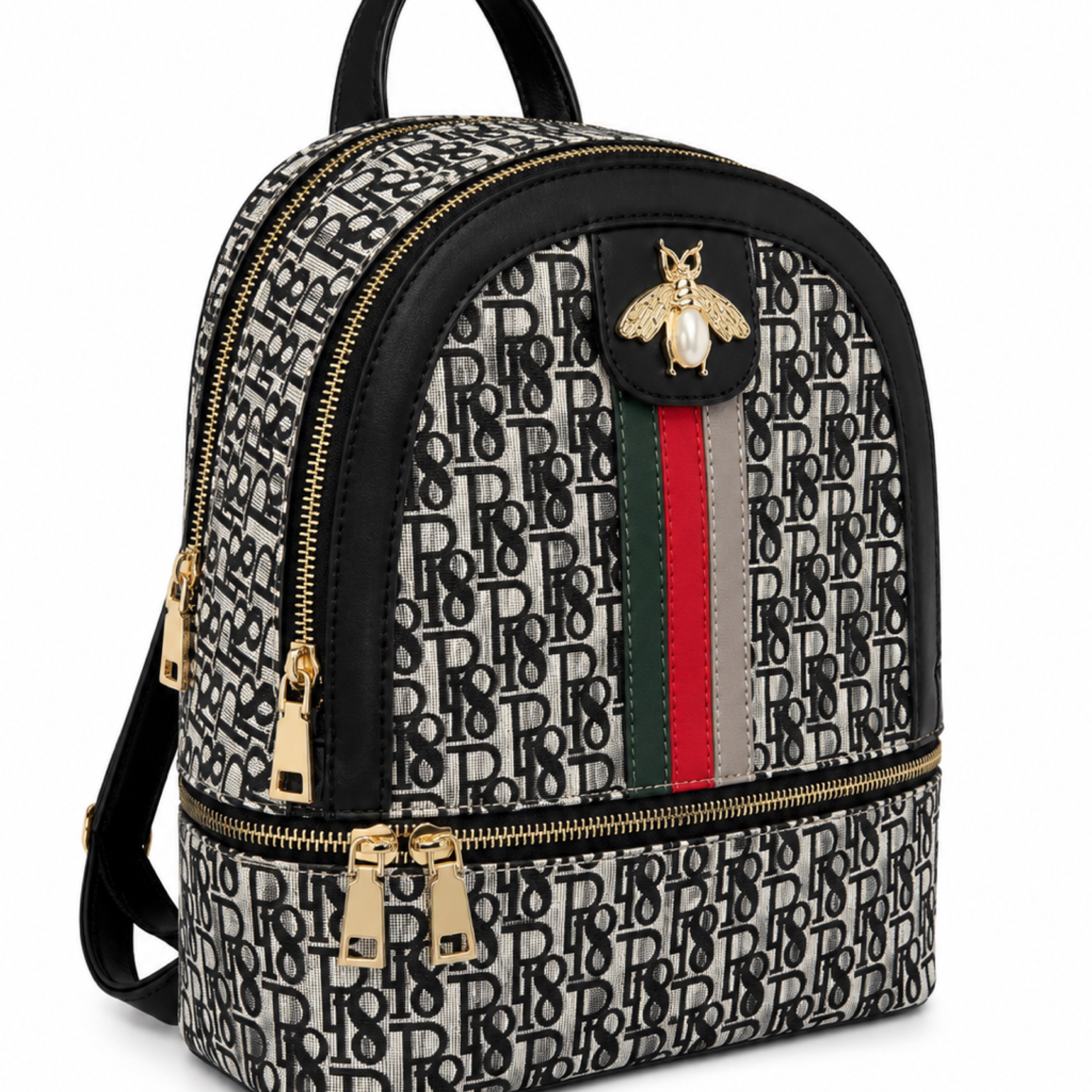 Designer Style Monogram Mini Backpack
