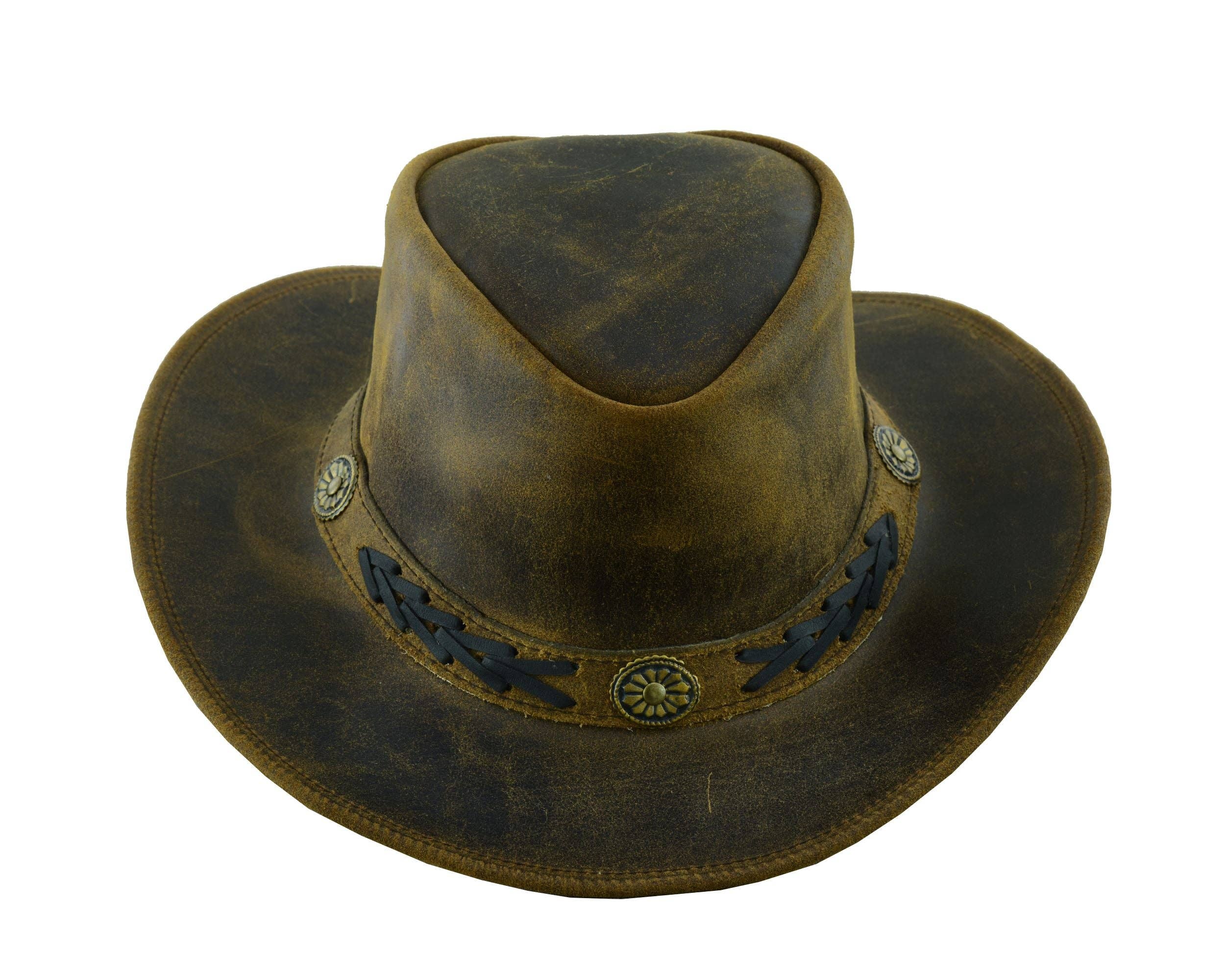 Sahara Leather Hats Western Style for Men and Women shapeabl