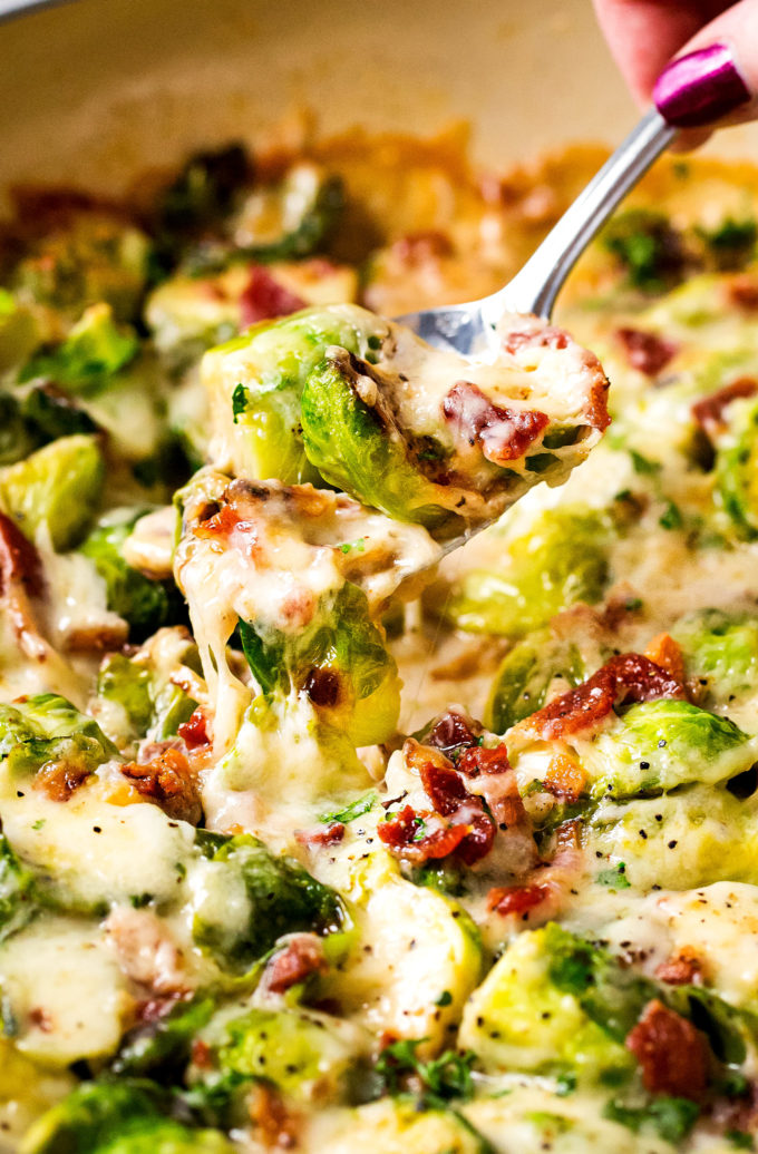 Four-Cheese Brussel Sprout Bake